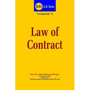 Taxmann's Law of Contract for LL.B by Prof. Rajni Malhotra Dhingra | LL.B Law Series